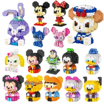 30 stilov Disney Mickey Mouse Bloki, Opeke igrače stavbe Mini Bloki Risank Učnih Enot, Združljivih