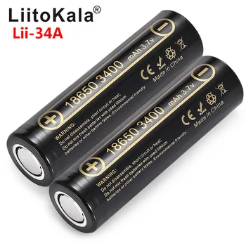 LiitoKala Lii-34A 18650 3400mah 3,7 v 3400mah 18650 Polnilna Litij Baterija Za Svetilko baterije