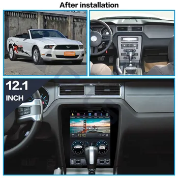 Za Ford Mustang Android 2010 Android 2011 - Android 9 Tesla Slog Avto GPS Navigacija Multimedijski Predvajalnik Radio