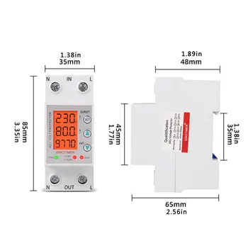 SINOTIMER SVP-977L 230v Nastavljiva Napetost Varstvo Meter Digitalni LCD Napetostjo Rele Z Več Napetostjo