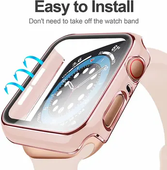 Screen Protector za Apple ura SE 6 5 4 Case 44 mm 40 mm 42mm 38 mm Odbijača Stekla Zaščitni Pokrov za iwatch 3 2 1 Accessorie