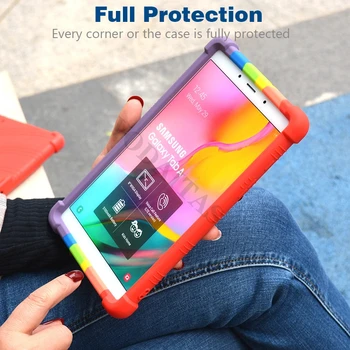 Mehko Silicij Shockproof Ohišje Za Samsung Galaxy Tab A7 Lite 2021 8.7 T220 T225 A7 10.4 2020 SM-T500 T505 A 8.0 2019 T290 T295