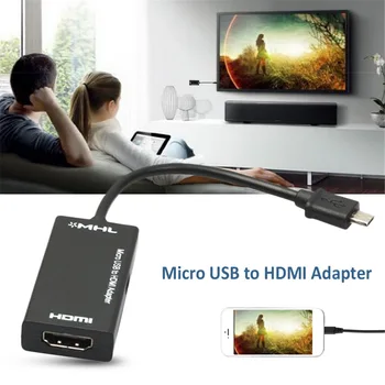 Micro USB 2.0 adapter MHL Za HDMI je združljiv Kabel 1080P HD Za Android Za Samsung/HT C/L G Android Mini Converter Mirco USB Adapter