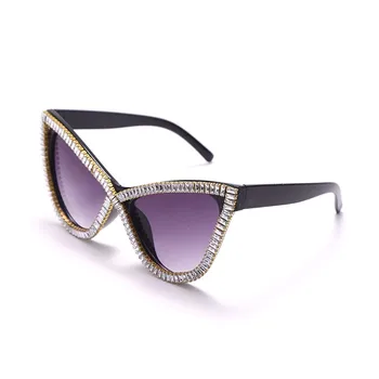 2021 Novi Diamant Mačka Oči, sončna Očala Moških, Classic, Retro Luksuzni Nosorogovo Očala Luksuzne blagovne Znamke Oblikovalec Očala Očala UV400