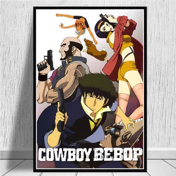 Sodobne HD Tiskanja Cowboy Bebop Anime Plakat Wall Art Platno Slikarstvo Modularne Stene Umetnosti Sliko Umetnine za Dnevni Sobi Doma Dekor