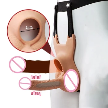 Strap-on Vibrator Butt Plug Vibrator Sex Igrače za Ženske, Lezbijke Pari Dvojno Penetracijo Realističen Penis Analni Dildos Sextoys 18+