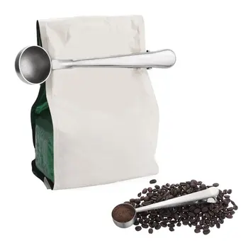Kava Čaj Merjenje Zajemalka Žlico Kuhinjski Pribor Mleto Kavo Orodja Iz Nerjavečega Jekla Kave Zajemalka S Posnetka