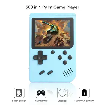 3.0-palčni Prenosni Ročni Igre Predvajalnik s Krmilnik Žep Vgrajen 500 klasičnih iger Konzole Retro Gamepad Za Otroke Darilo