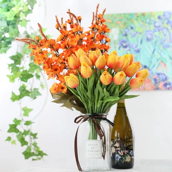 Umetni Tulipanov Cvet Realne Umetno Šopek Poročni Dobave Domača Dnevna Soba Dekoracijo Darila Za Mamo Punco
