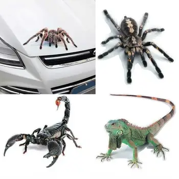 3D Pajek Kuščar Scorpion Avto Nalepke 3D živali vzorec za Renault Fluence Laguna Megane RS Latitude Talisman Dodatki