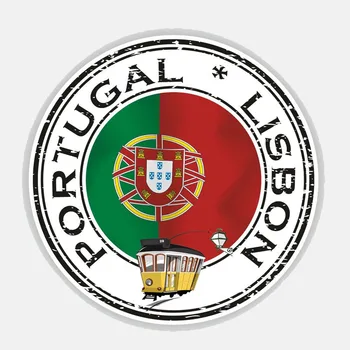 13.2 CM*13.2 CM Pribor Osebnost Portugalska Lizbona Krog Avto Nalepke Nalepke 6-2693