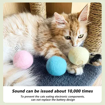 Pametna Mačka Igrače Interaktivni Žogo Catnip Mucek Usposabljanje Nič Elektronske Simulacije Živalskih Zvokov Pet Igranje Izdelki