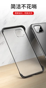 Za Apple iphone 11 Primeru Težko PC Pregleden Slim Mat zaščitni Zadnji Pokrovček Case za iPhone 11 Pro Max iphone11 11Pro lupini
