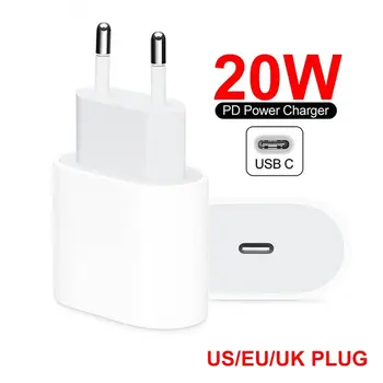 20w EU/ZDA Vtič USB Polnilec za Hitro Polnjenje PD Telefon Adapter Za Iphone 12 Pro/ 11/ Xs Hitro Polnilnik MobilePhone Polnilnike