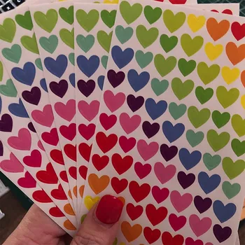 6Sheets/veliko Zvezda Krog Srca nalepke Različnih oblik, nalepke za Okrasitev album kartico, zaradi česar DIY scrapbooking tiskovine